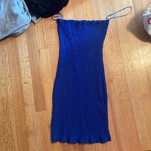 Blue tight mini dress from LF